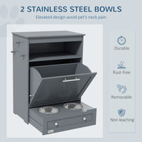 HKM-912467 Pet Feeder Stations, Lockers, Dog Food Storage Containers