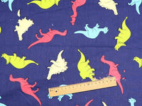HKM-912531 Dinosaur Pattern Cotton Fabric Set – 100% Natural, Four-Piece Collection
