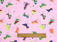 HKM-912531 Dinosaur Pattern Cotton Fabric Set – 100% Natural, Four-Piece Collection