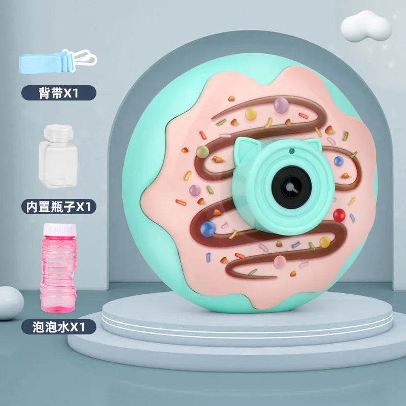 HKM-912531 Donut Style Automatic Bubble Blower for Outdoor Fun – Ideal Gift for Toddlers and Kids
