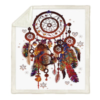 HKM-912531 Dream Catcher Superfine Coral Velvet Blanket - Available in 150x130 cm & 150x200 cm Sizes