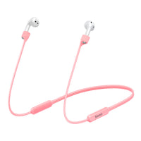 HKM-912595 Airpods Silicone Protection Set with Anti-Lost Lanyard - Compatible with iPhone Models (Black/Grey/Red)