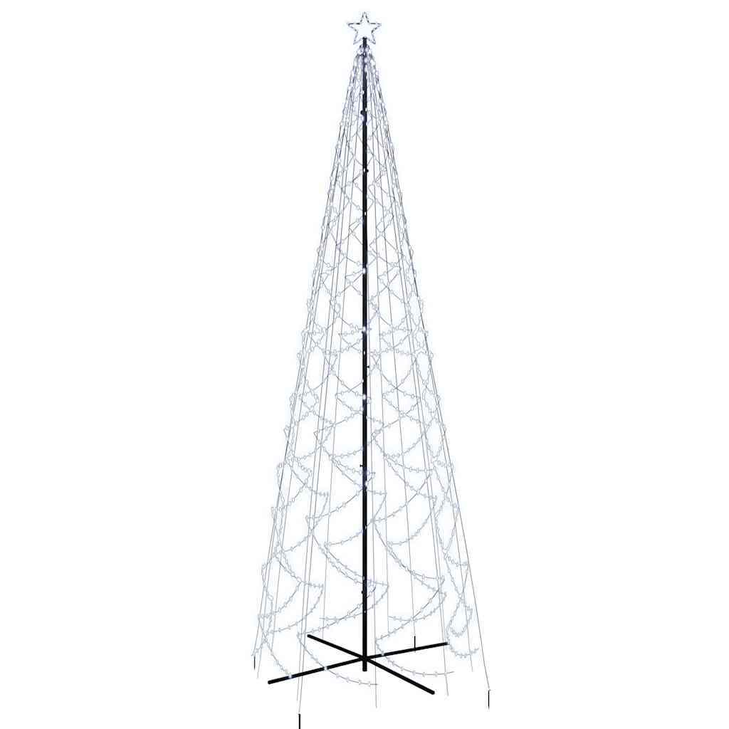 HKM-912659 Illuminated Cone Christmas Tree with 1400 Cool White LEDs, Indoor/Outdoor Use, 160 x 500 cm