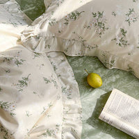 HKM-912659 Spring and Autumn Floral Cotton Bedding Set for 0.9m to 1.8m Beds