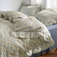 HKM-912659 Spring and Autumn Floral Cotton Bedding Set for 0.9m to 1.8m Beds