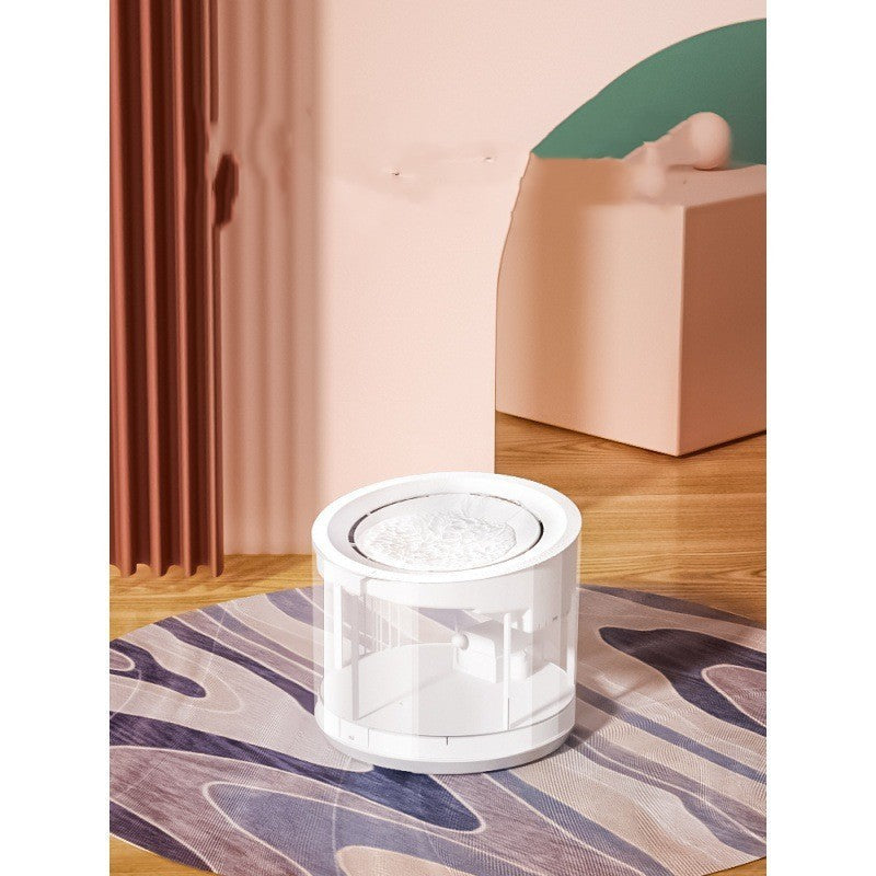 HKM-912723 Automatic Pet Water Dispenser with UV Lamp and Filtration System - 1.8L Capacity, White