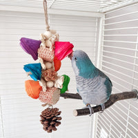 HKM-912787 Natural Material Parrot Swing Toy for Birdcage Accessories
