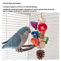 HKM-912787 Natural Material Parrot Swing Toy for Birdcage Accessories