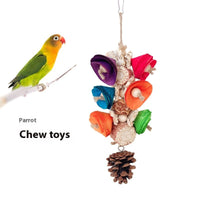 HKM-912787 Natural Material Parrot Swing Toy for Birdcage Accessories