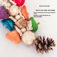 HKM-912787 Natural Material Parrot Swing Toy for Birdcage Accessories