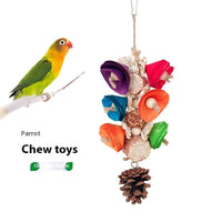 HKM-912787 Natural Material Parrot Swing Toy for Birdcage Accessories