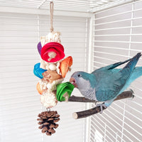 HKM-912787 Natural Material Parrot Swing Toy for Birdcage Accessories