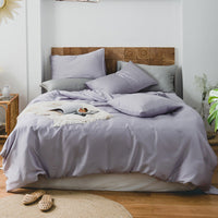HKM-912851 Summer Light Luxury Tencel Four-Piece Bed Set - Soft Ice Silk Feel, 100% Lyocell Fiber