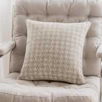 HKM-912979 Chenille Pillow Case for Sofa and Bed - Blue Bell, Herringbone, Houndstooth, Rabbit Hair Designs, 43x43cm & 45x45cm
