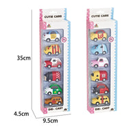 HKM-913107 Cute 1/64 Scale Pull Back Metal Model Car - Alloy Truck Toy for Kids Ages 3 and Up