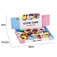 HKM-913107 Cute 1/64 Scale Pull Back Metal Model Car - Alloy Truck Toy for Kids Ages 3 and Up