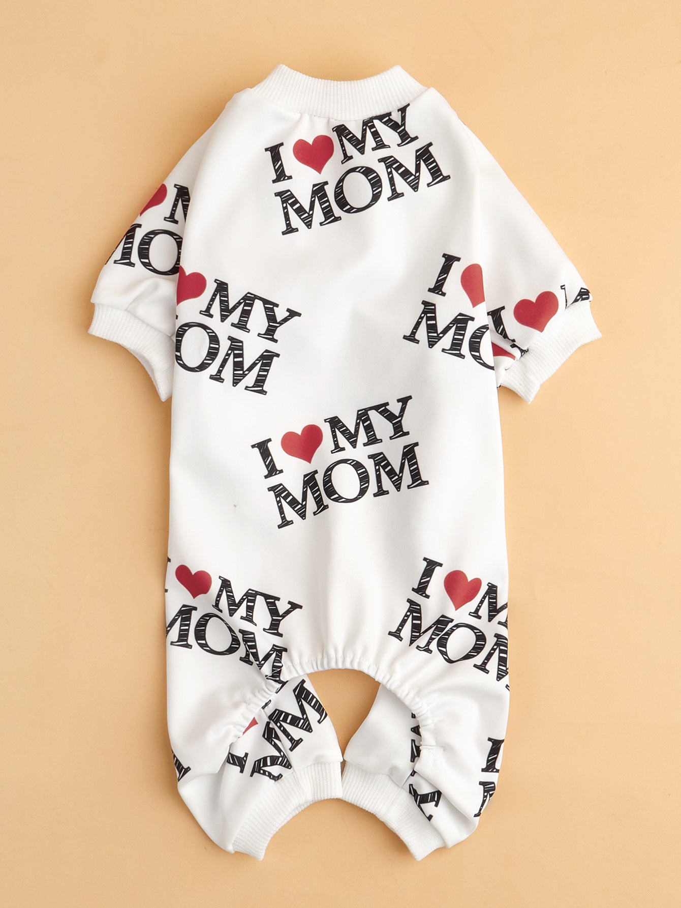 HKM-913107 Lightweight Summer Dog Jumpsuit in Black and White - Casual Four-Corner Sweater Design