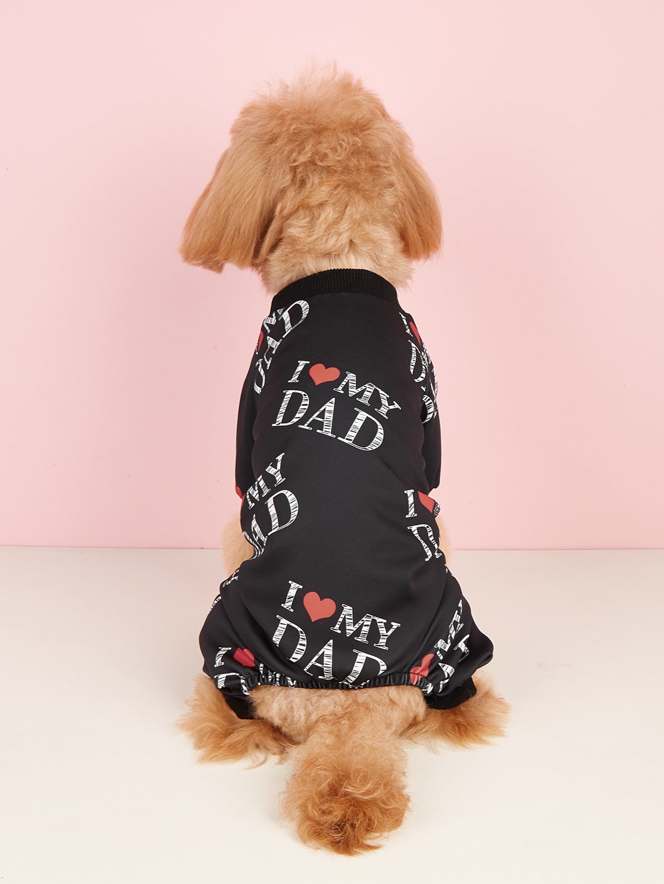 HKM-913107 Lightweight Summer Dog Jumpsuit in Black and White - Casual Four-Corner Sweater Design
