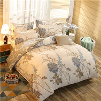 HKM-913171 Luxurious Plant Cashmere Four-Piece Bedding Set, All-Season Comfort