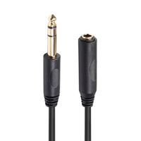 HKM-913235 6.35mm Male to Female Gold-Plated Audio Extension Cable - Multiple Lengths Available