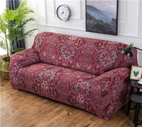 HKM-913235 Elastic Sofa Cover in Blue - High-Density Fabric with Non-Slip Design for Living Room, Easy Fit, Machine Washable