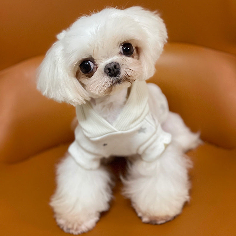 HKM-913427 Casual Cartoon Cotton Dog Clothes for All Sizes