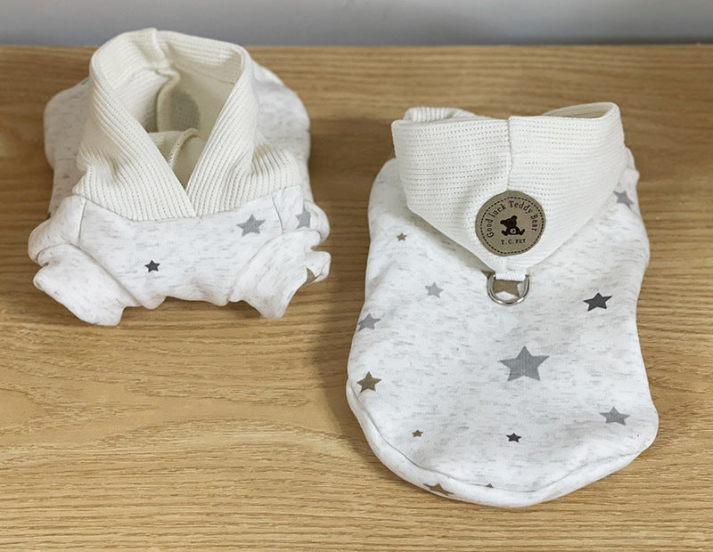 HKM-913427 Casual Cartoon Cotton Dog Clothes for All Sizes