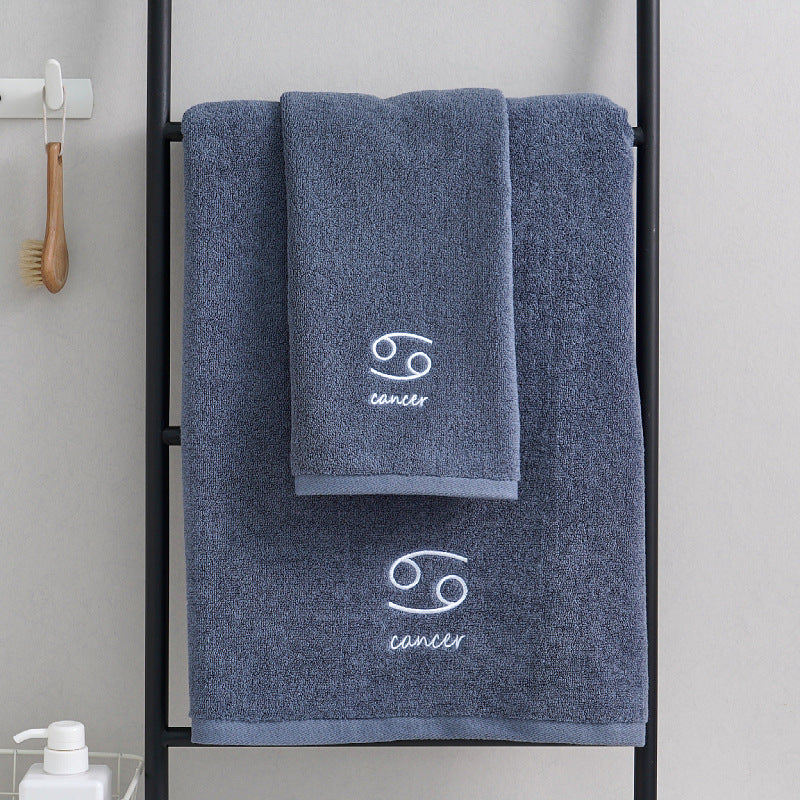 HKM-913427 Cotton Constellation Bath and Beach Towels in Multiple Zodiac Color Options