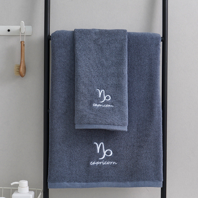 HKM-913427 Cotton Constellation Bath and Beach Towels in Multiple Zodiac Color Options