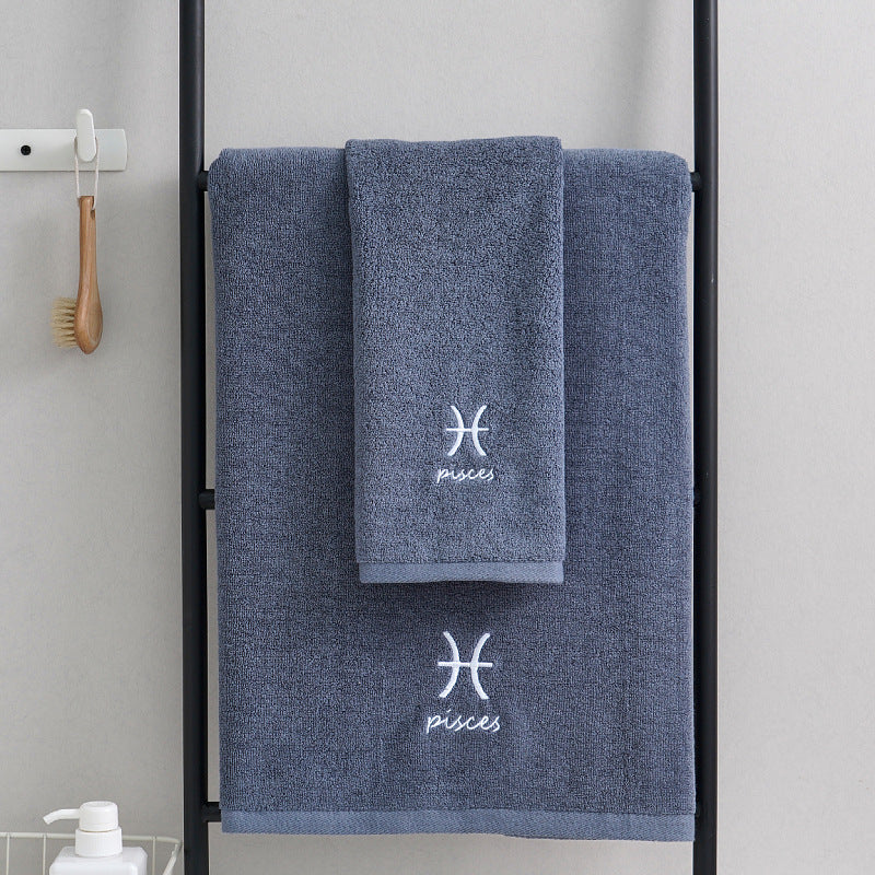 HKM-913427 Cotton Constellation Bath and Beach Towels in Multiple Zodiac Color Options