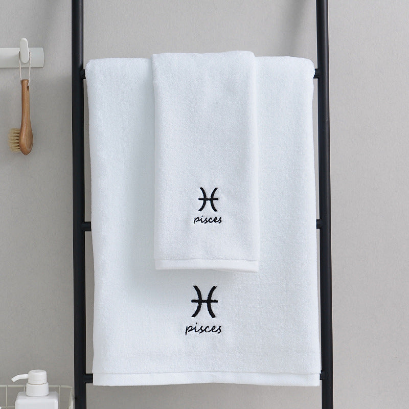 HKM-913427 Cotton Constellation Bath and Beach Towels in Multiple Zodiac Color Options