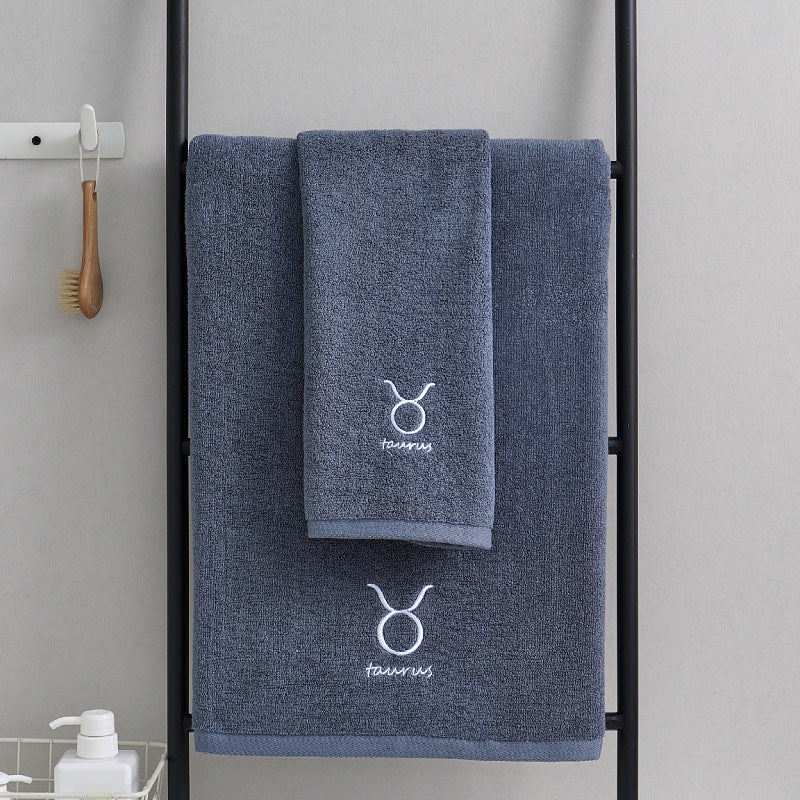 HKM-913427 Cotton Constellation Bath and Beach Towels in Multiple Zodiac Color Options