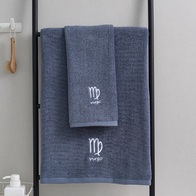 HKM-913427 Cotton Constellation Bath and Beach Towels in Multiple Zodiac Color Options