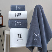 HKM-913427 Cotton Constellation Bath and Beach Towels in Multiple Zodiac Color Options