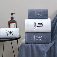 HKM-913427 Cotton Constellation Bath and Beach Towels in Multiple Zodiac Color Options