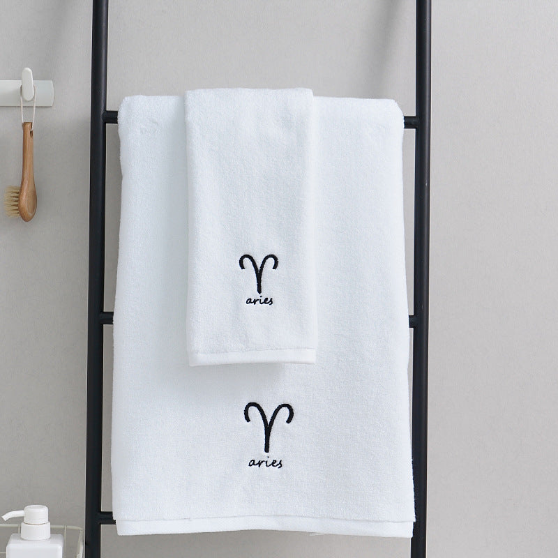 HKM-913427 Cotton Constellation Bath and Beach Towels in Multiple Zodiac Color Options