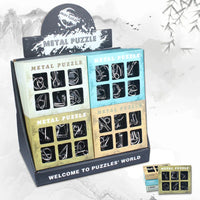 HKM-913427 Interlocking Metal Wire Puzzle Set - 6 Mind Teasers for Ages 7+ - Educational DIY Game