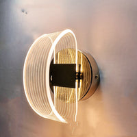 HKM-913555 Modern LED Wall Lamp with Adjustable Two-Color Light for Various Spaces