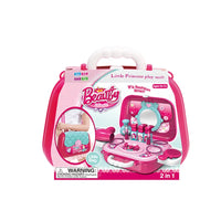 HKM-913683 Princess Makeup Kit for Kids - Pretend Play Beauty Set in Portable Box for Ages 2-7