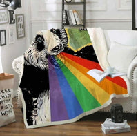 HKM-913811 Panda Series Coral Fleece Flannel Blanket - Soft and Cozy Comfort