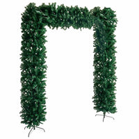 HKM-913811 Realistic Green PVC Christmas Garland with Steel Stands - 240 cm Long