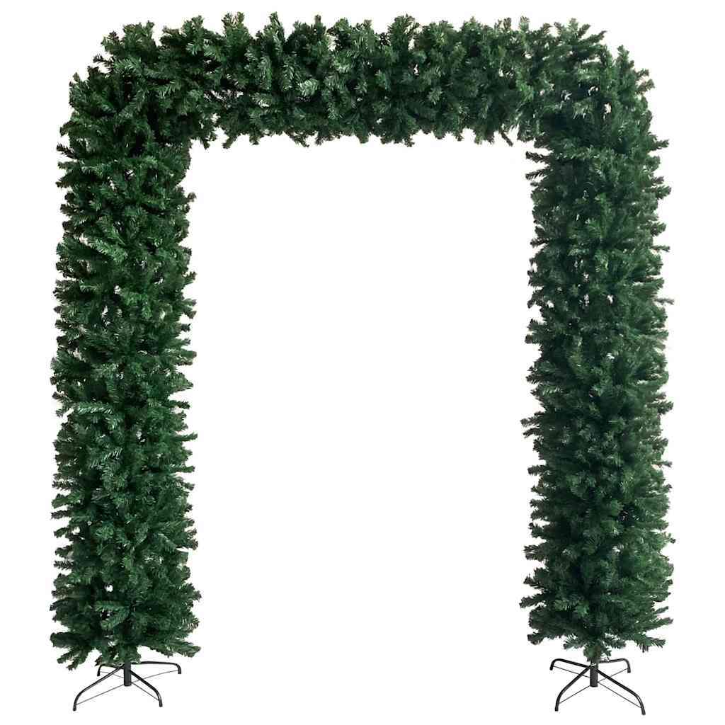 HKM-913811 Realistic Green PVC Christmas Garland with Steel Stands - 240 cm Long
