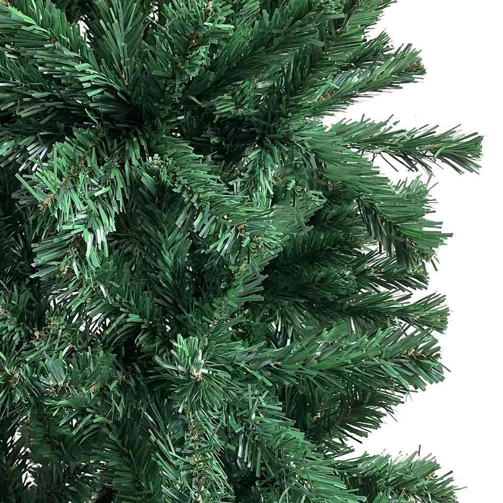 HKM-913811 Realistic Green PVC Christmas Garland with Steel Stands - 240 cm Long