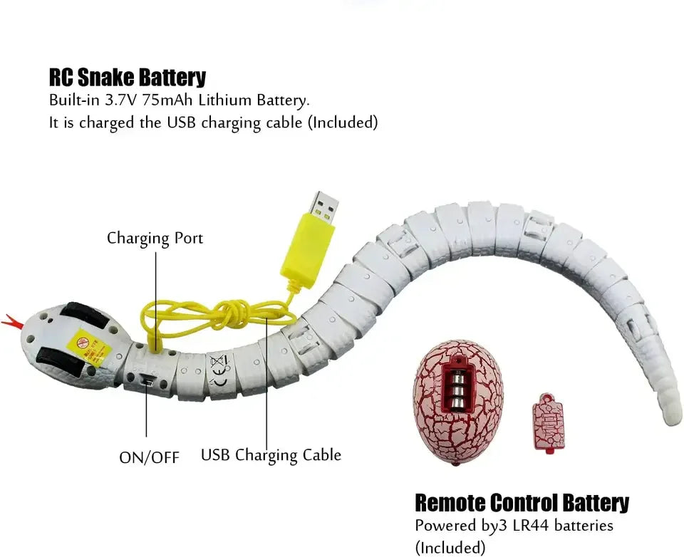 HKM-913811 Remote Control Infrared Snake Toy for Kids, 31-50cm Height, Suitable for Ages 2 and Up