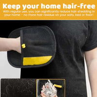 HKM-914003 Cat Hair Removal Gloves - Effective Cat Hair Cleaner in Yellow