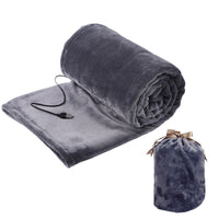HKM-914003 USB Electric Blanket with Flannel Fabric, Machine Washable, Body Warmer (140x80cm & 160x85cm)