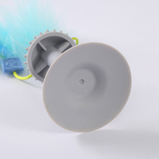 HKM-914451 Pet Toys Relaxation Double Haired Prick Head Suction Cup Cat Toy Plastic Grinding Teeth Cat Toy Cat Toy Wand