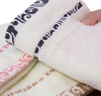 HKM-914579 Thick Cotton Jacquard Face Towel - Crepe-Free, Soft & Absorbent - 33x73 cm