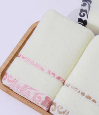 HKM-914579 Thick Cotton Jacquard Face Towel - Crepe-Free, Soft & Absorbent - 33x73 cm