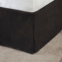 HKM-914835 Faux Suede 7-Piece Comforter Set in Grey, Tan, and Brown for King/Queen/California King Beds